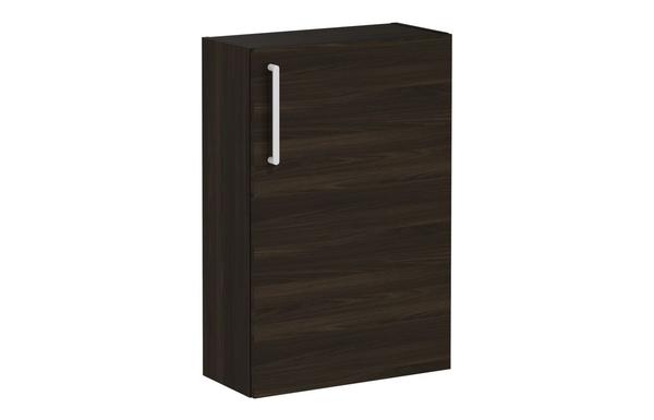 VitrA Root Flat 55cm 1 Door Slim Lower/Base Unit (RH Hinge) - Walnut
